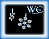BLUE SNOWFLAKE EARRINGS
