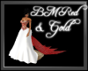 BM Red & Gold Wed Dress