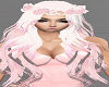 White n Pink Doll Hair