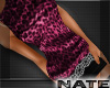 slim animal print pink