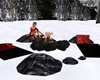 Winter Camp Fire