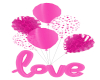 Pink Love Balloons