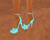 seablue heel shoes.