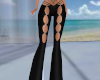 Black Cut Away Flares