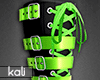 Neon green rave boots