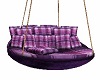 purple plaid swing