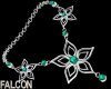 Silver Necklaces (Green)