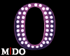 M! O Pink Letter Neon