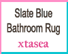 Slate Blue Bathroom Rug