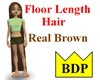 Floor Length Hair Brown