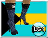 LG1 Blue THIN Boots