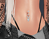 D- Black Jeans Skirt
