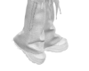 Denim White boots
