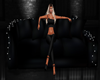 black couch with poses