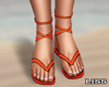 J | Orange Sandals