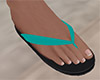 Teal Flip Flops 2 (M)