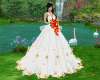 vestido noiva dourado