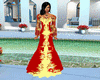 glamorous gold and red