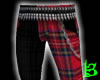 Red Black Punk Pants