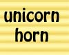 Gold Unicorn Horn