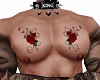 Male Roses Chest Tat