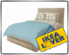 ikea blue/beige bed