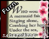 ST}Mermaid Poem Framed