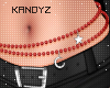!!K Waist Beads Red