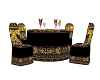 Black gold wedding table