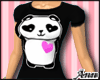 ANN Cute Panda Tee BLACK