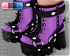 !!D Eat It Boots Purple