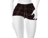 coffee plaid skirt