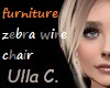 UC zebra pillow chair