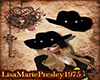 BLACK COWGIRL HAT(A1)