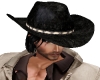 cowboy hat with hair