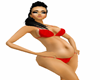 Red prego bikini