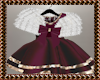 Kids Burgundy Xmas Dress