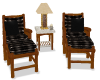 Leather  Rustic Chairs