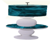 teal lamp w table
