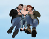 Three Friend Hug w|a