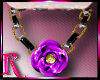 *R* Purple Rose Necklace