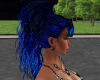 Blue Ponytail With Bangs
