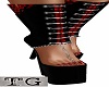 Black & Red Cleo Boots