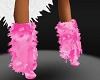 heels boots  pink