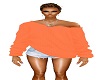 Orange Sweater Shorts Fi