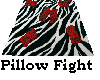Goth Zebra Pillow Fight