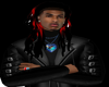 BLACK AND RED DREADS