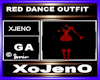 RED DANCE OUTFIT