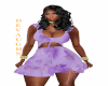 Jeya Ruffle Violet Dress