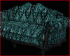 Teal Tapestry Couch